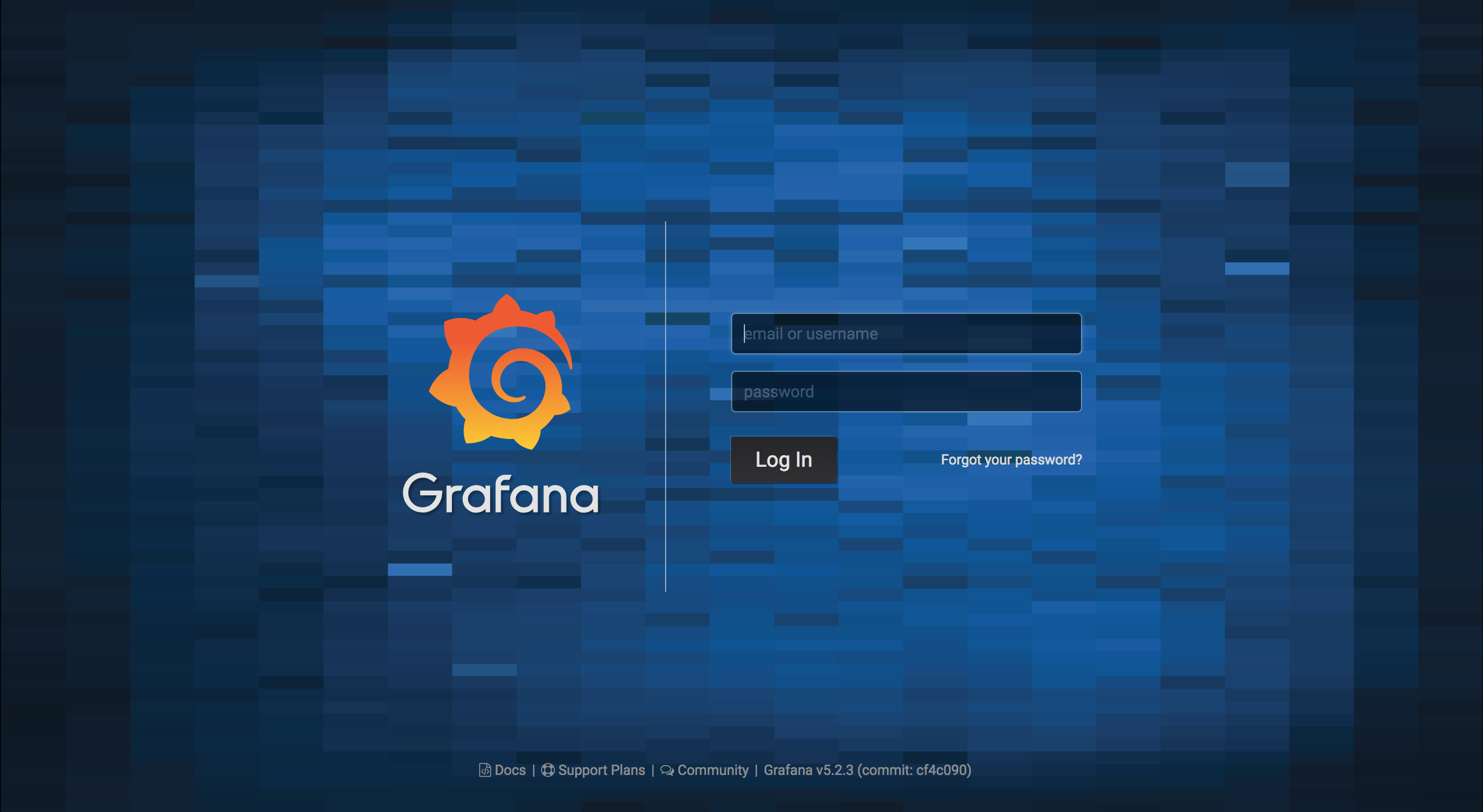 grafana login